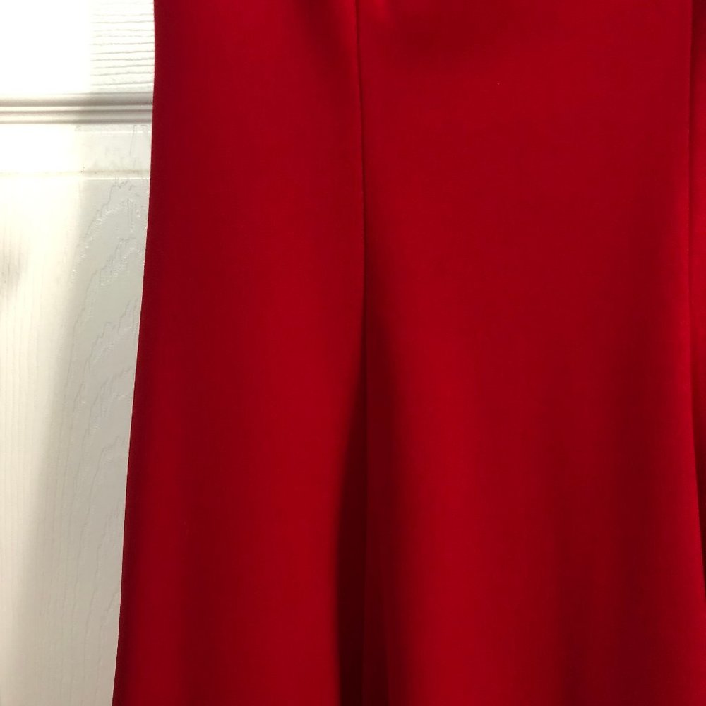 B Design Size 6 Red Flare Dress - Picture 3 of 5